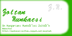 zoltan munkacsi business card